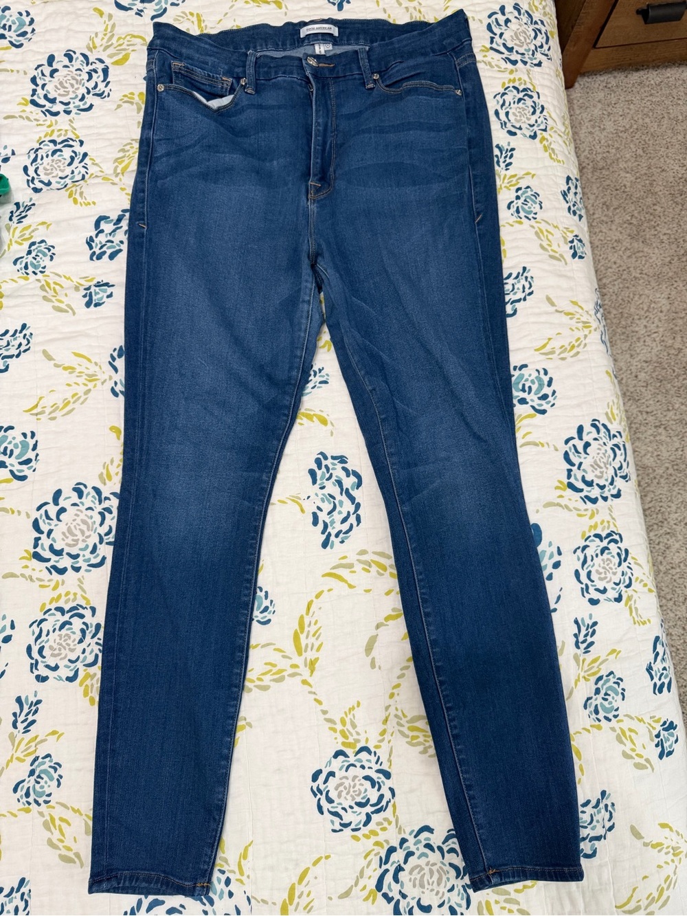 Good American Dark Blue Stretch Skinny Jeans